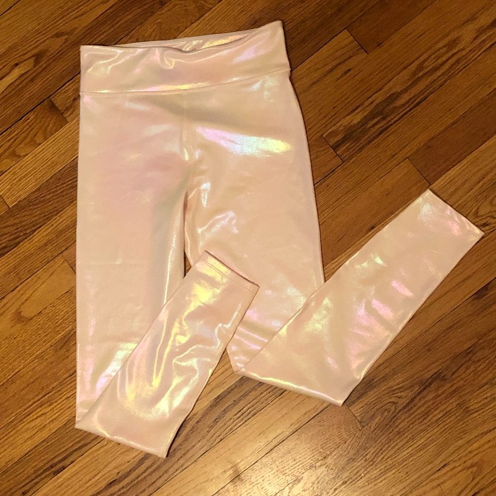 Carbon 38  Metallic Pink Leggings